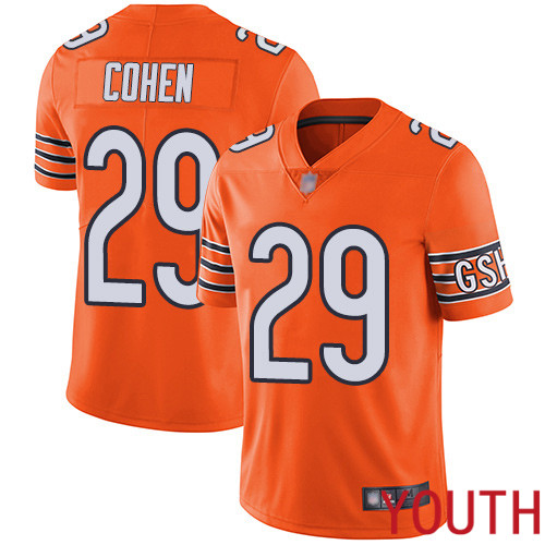 Chicago Bears Limited Orange Youth Tarik Cohen Alternate Jersey NFL Football #29 Vapor Untouchable